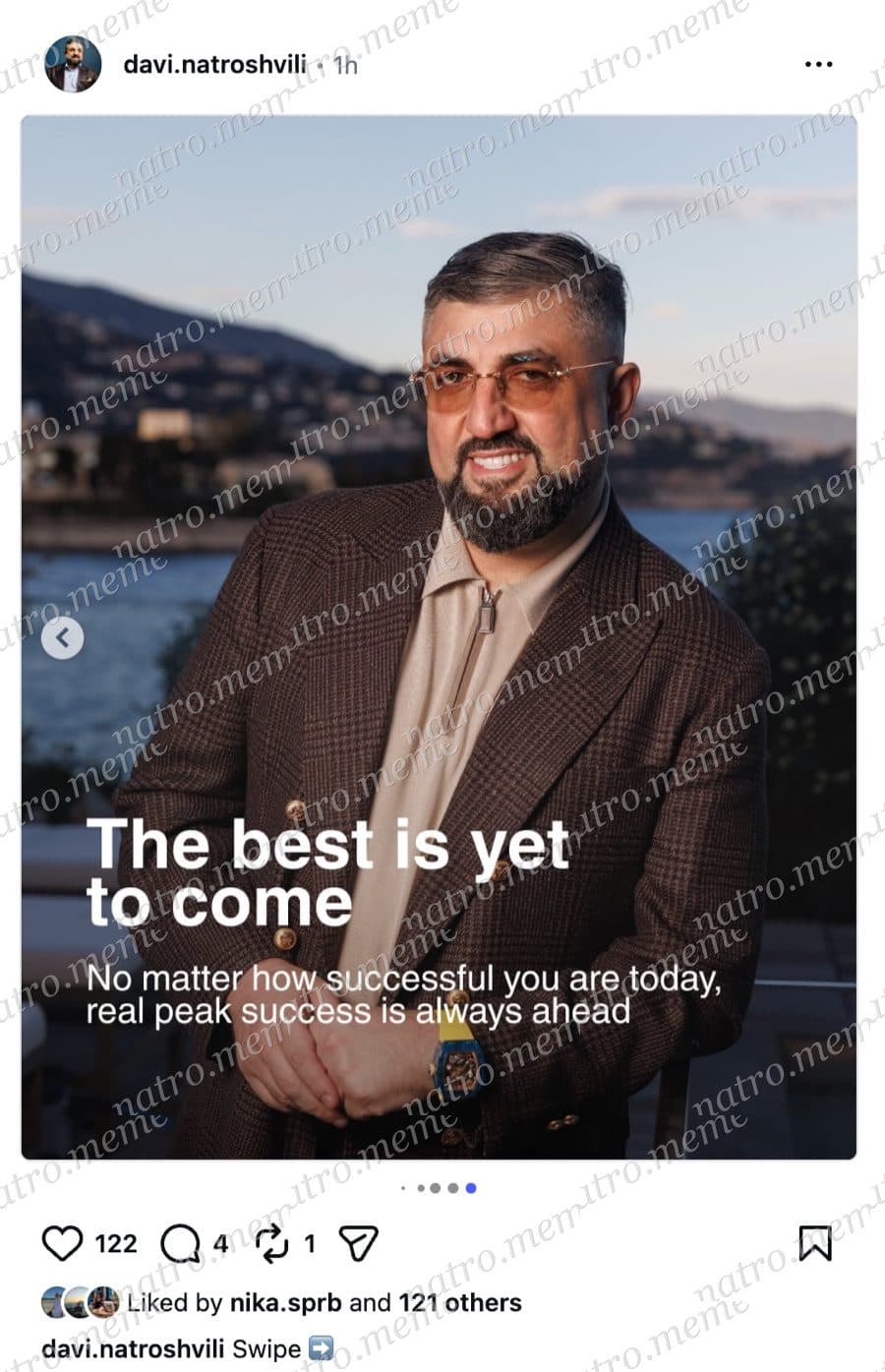 Instagram slide: “The best is yet to come”